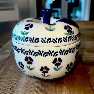 Polish Pottery Apple Baker